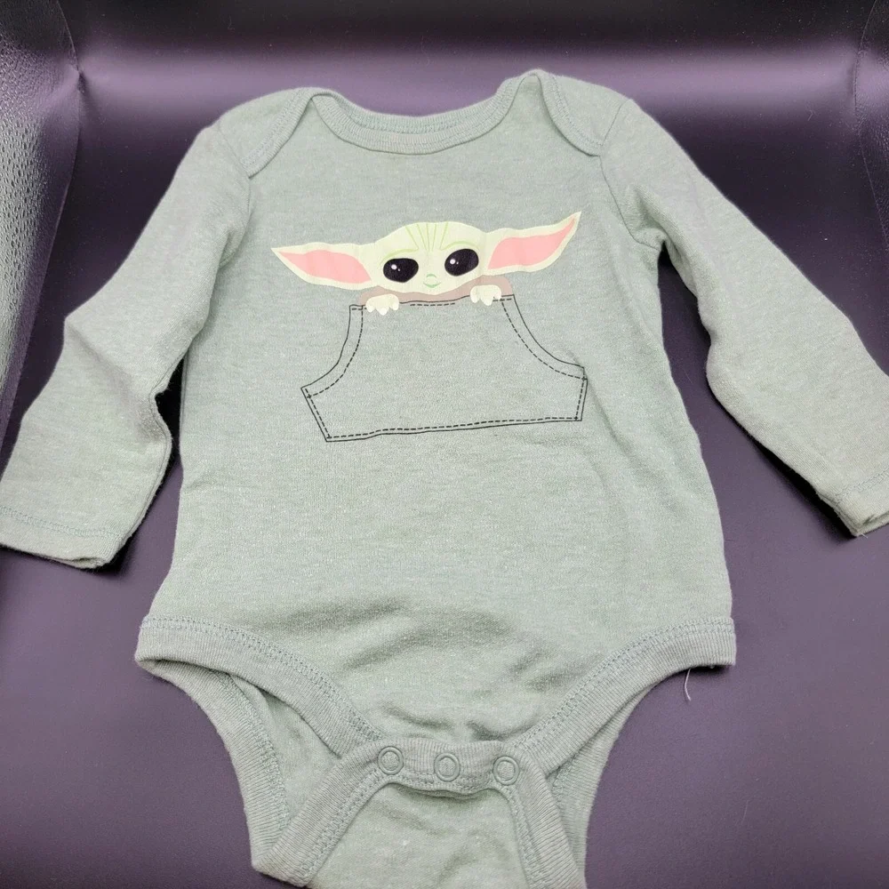 Disney Star Wars Baby Yoda, Long Sleeve Bodysuit, 6-9 Months
